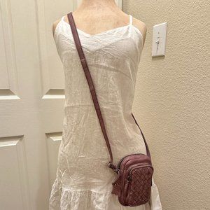 Genicci Women's Soft Genuine Leather Crossbody Phone Bag Lilac Boho Small  (NEW)